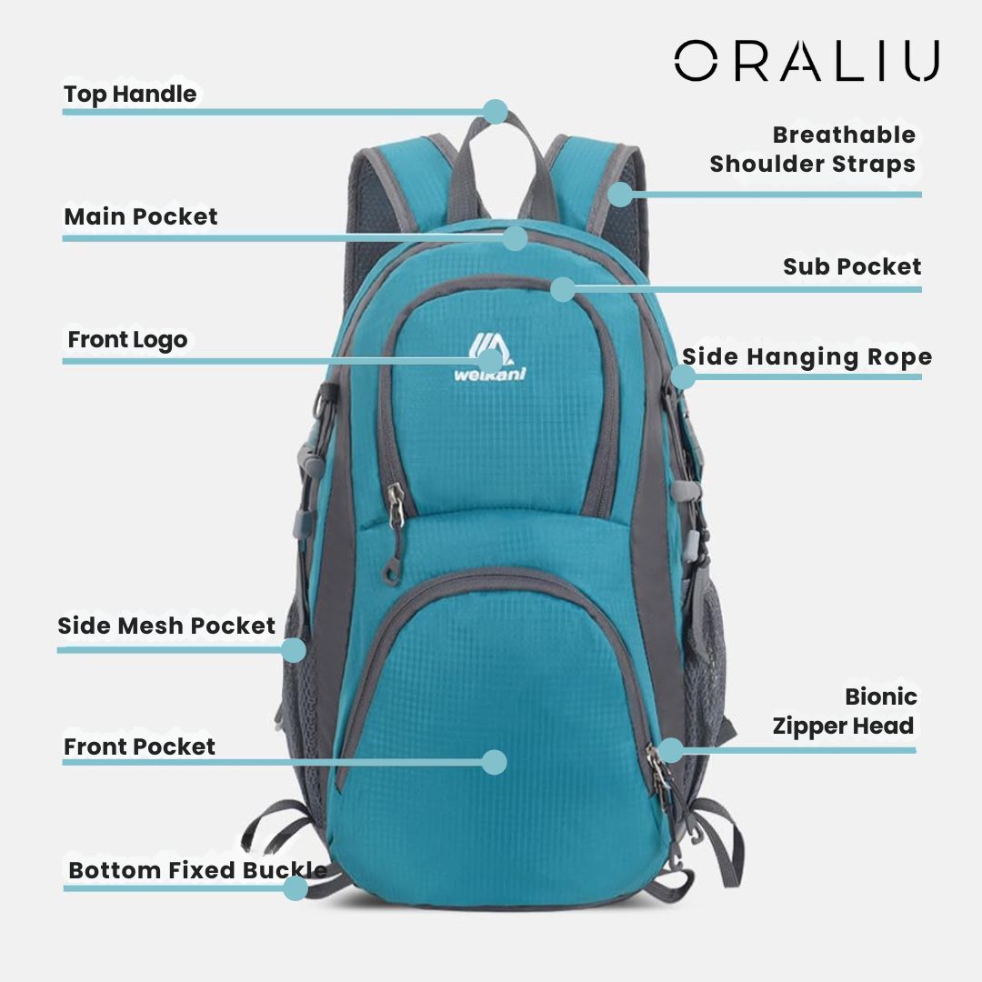 Olvoria | Ultralight Waterproof Outdoor Backpack – Lightweight Daypack for Hiking, Camping & Travel