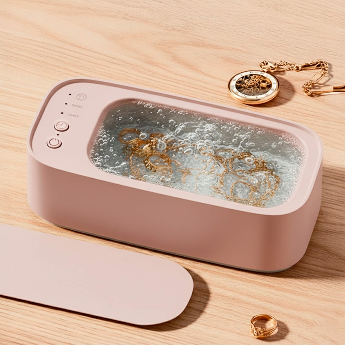 Olvoria | Ultrasonic Cleaning Device | Gentle, Efficient & Versatile for Jewelry, Glasses, Watches, and Dentures