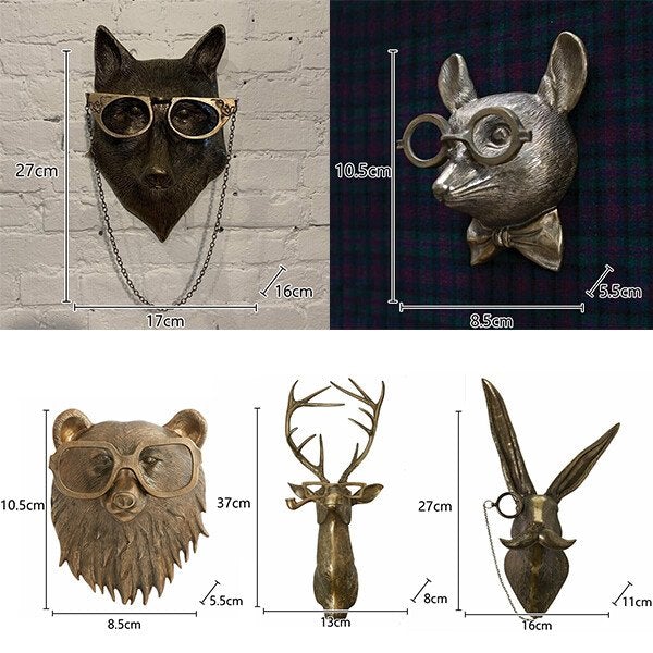 Olvoria | Unique Animal Head Wall Decoration for Home