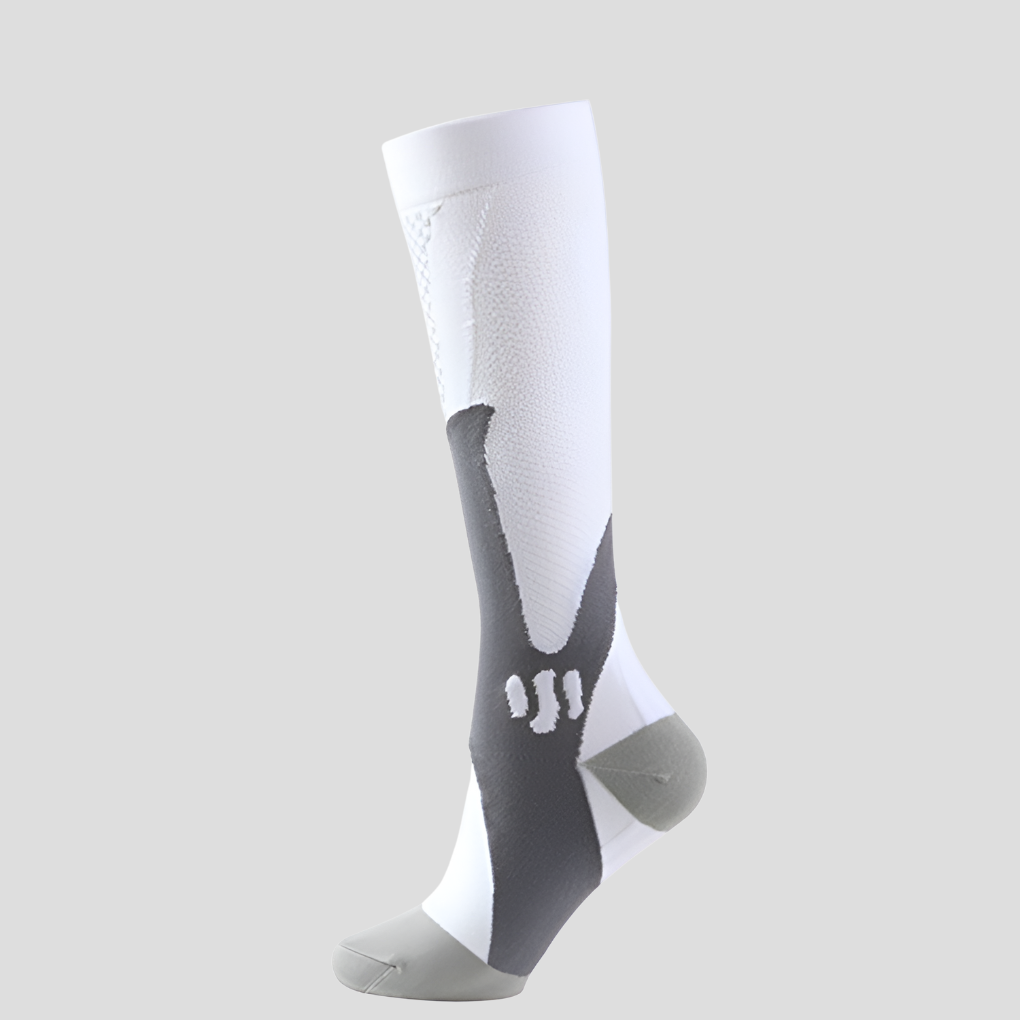 Olvoria | Unisex Compression Socks - Knee High with Breathable Mesh Pattern