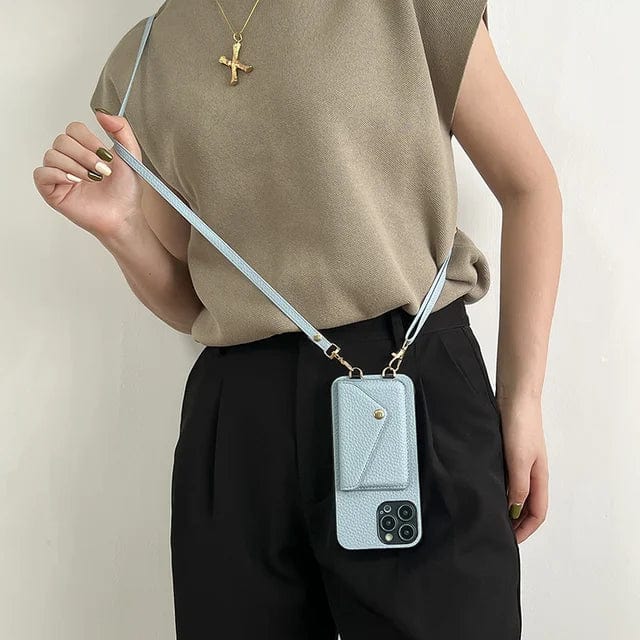 Olvoria | Unisex Phone Pouch with Wallet and Strap