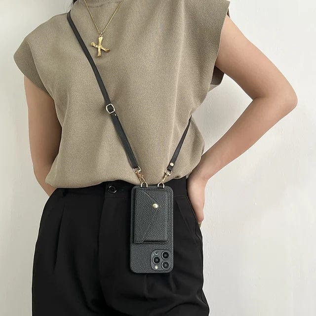 Olvoria | Unisex Phone Pouch with Wallet and Strap