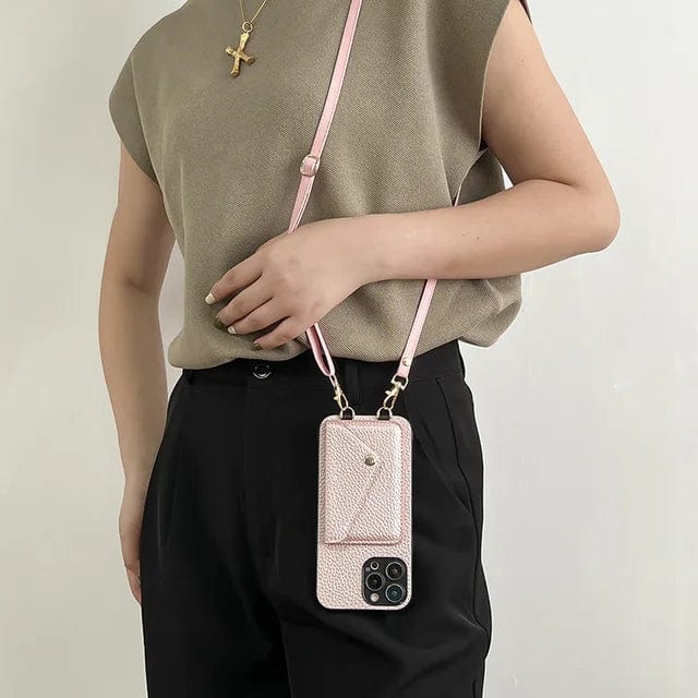Olvoria | Unisex Phone Pouch with Wallet and Strap