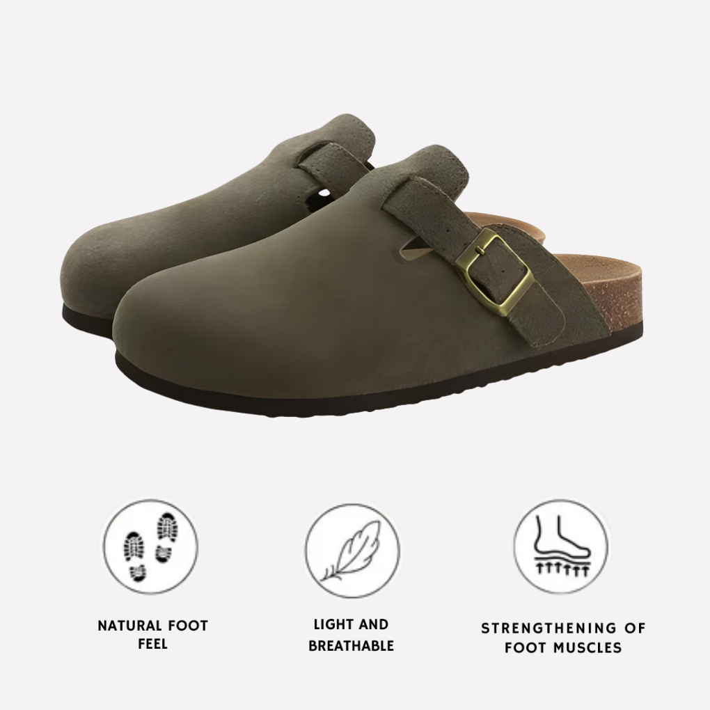 Olvoria | Unisex Slip-On Clogs with Buckle Detail