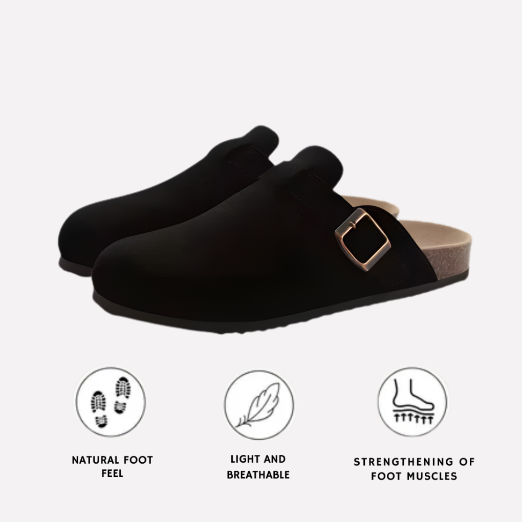 Olvoria | Unisex Slip-On Clogs with Buckle Detail