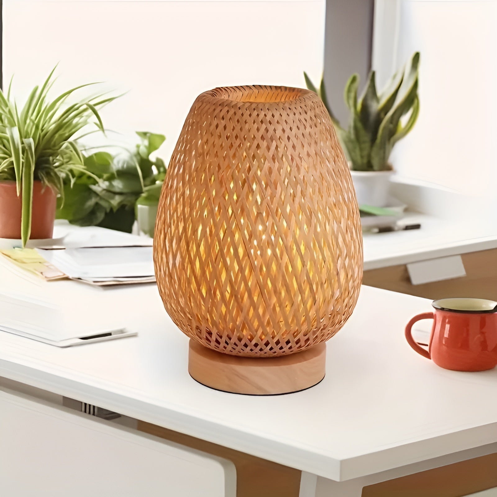 Olvoria | USB Desk Lamp with Woven Design