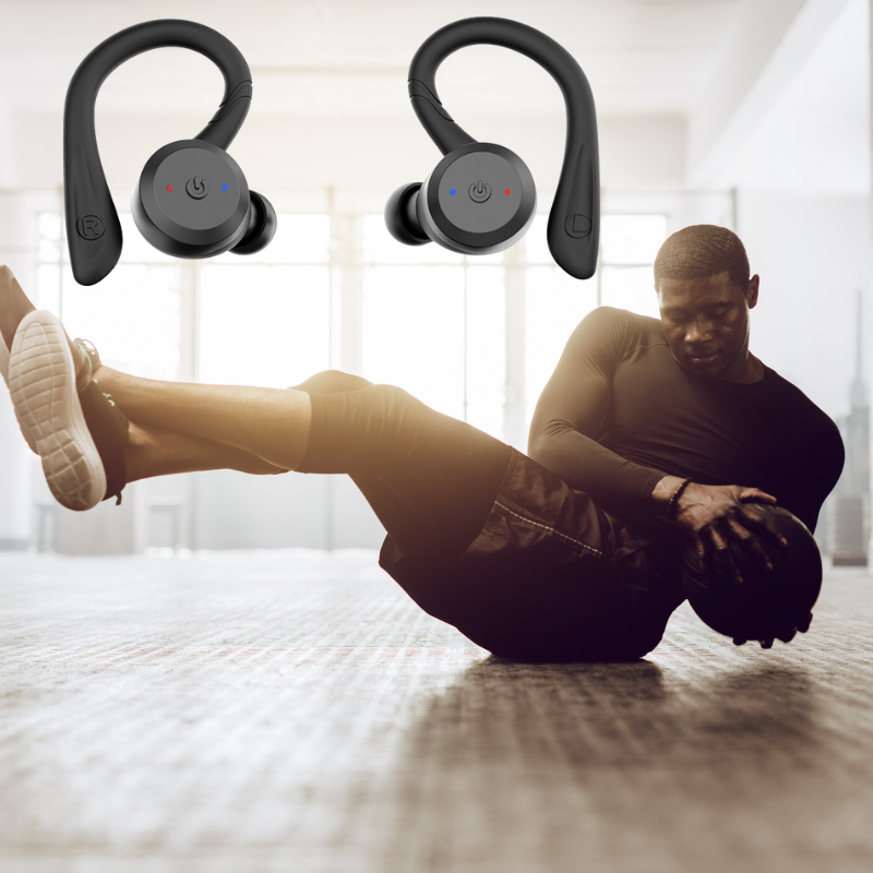 Olvoria | Vega Waterproof Wireless Sport Earbuds – 20 Hours Playtime | Bluetooth 5.0, IPX7 for Swimming & Fitness