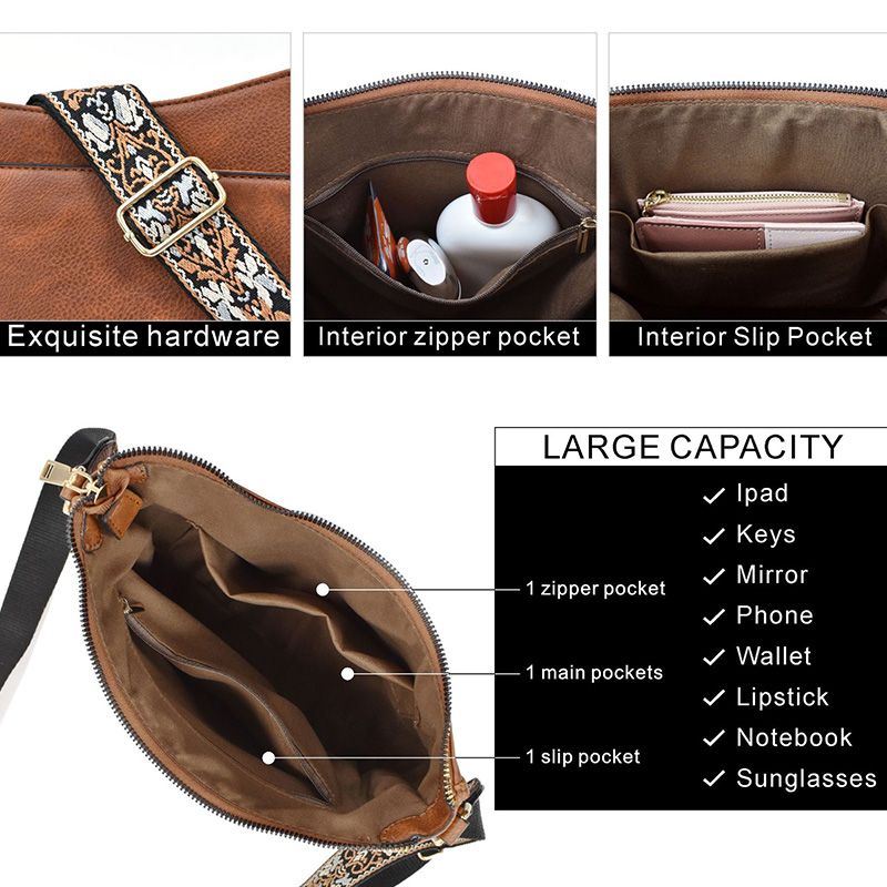 Olvoria | Versatile Leather Crossbody Bag for Women