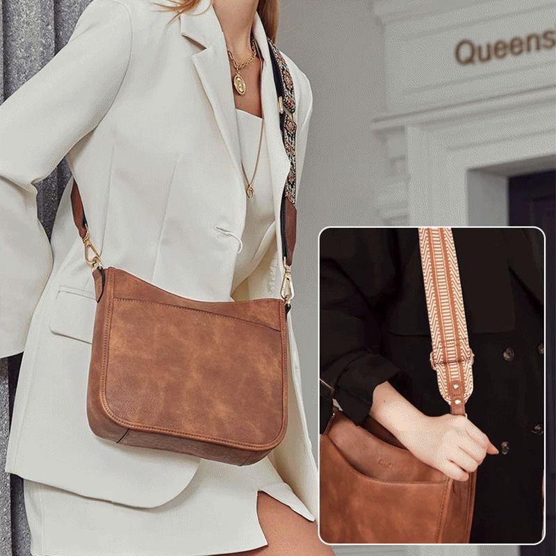Olvoria | Versatile Leather Crossbody Bag for Women