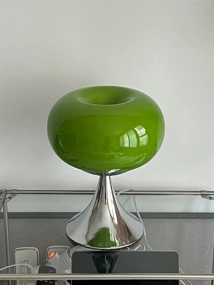 Olvoria | Vintage Apple Table Lamp with Bauhaus Style