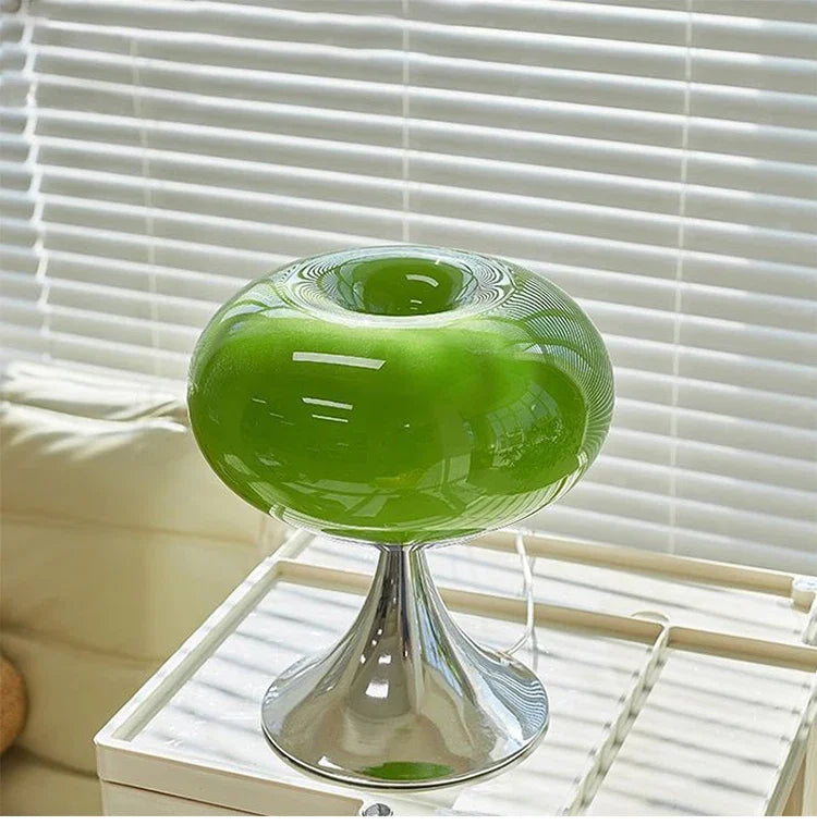 Olvoria | Vintage Apple Table Lamp with Bauhaus Style