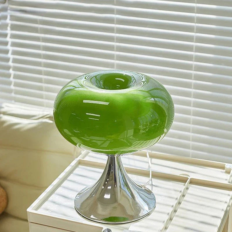 Olvoria | Vintage Apple Table Lamp with Bauhaus Style