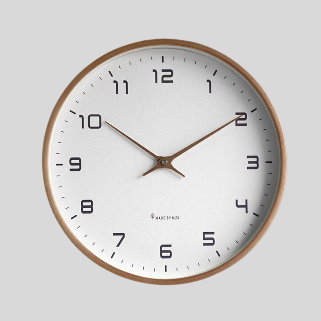 Olvoria | Wall Clock Minimalist Modern Silent Timepiece