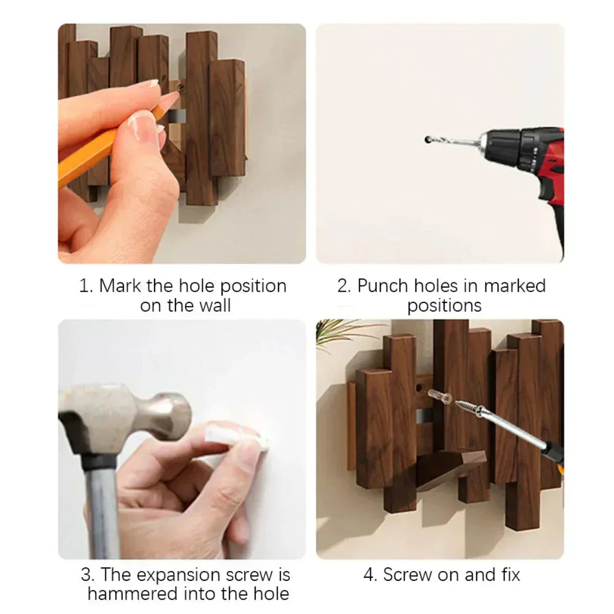Olvoria | Wall Hook Made of Piano Wood