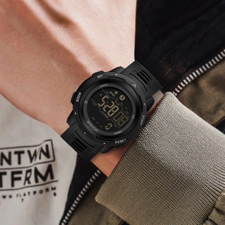 Olvoria | Waterproof Military Pedometer Digital Watch