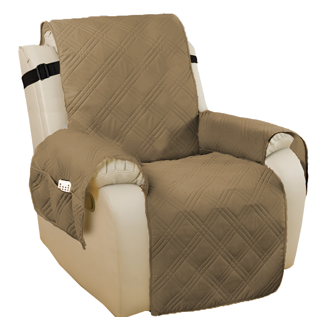 Olvoria | Waterproof Recliner Cover - Quilt Design