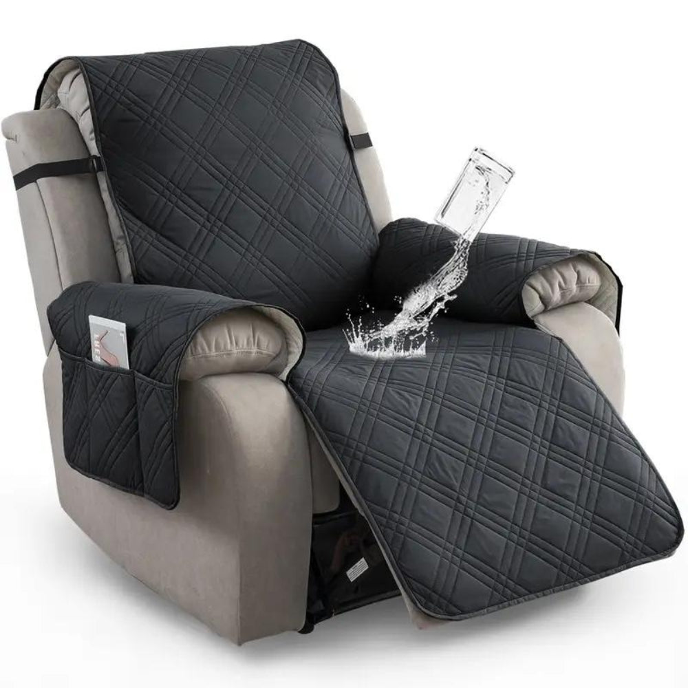 Olvoria | Waterproof Recliner Cover - Quilt Design