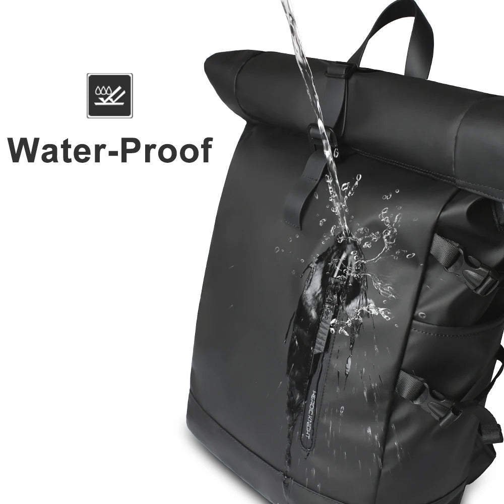 Olvoria | Waterproof Roll-Top Bike Backpack with Pannier Function