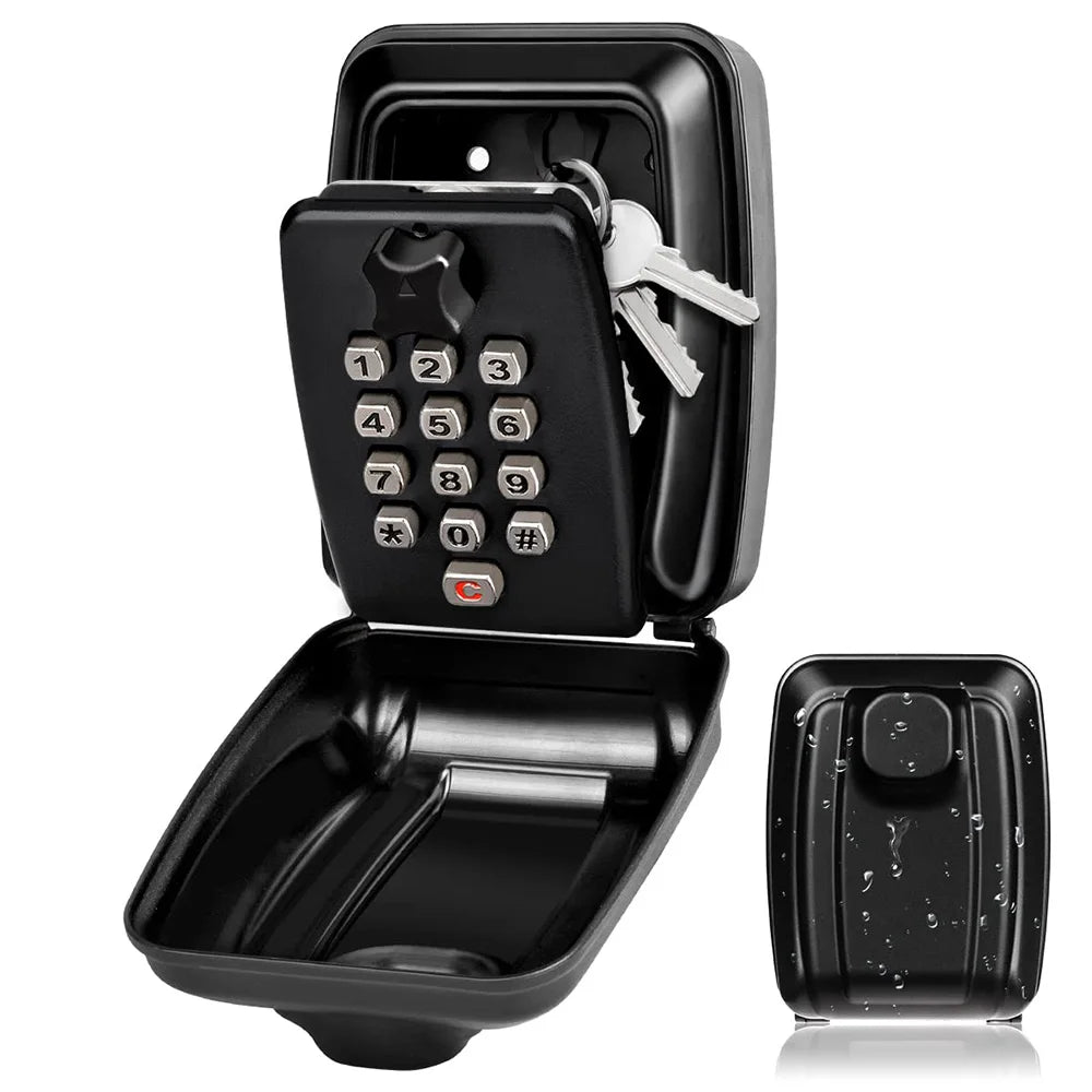 Olvoria | Waterproof Wall-Mounted Key Box – Outdoor Lockable Key Storage with Combination Code