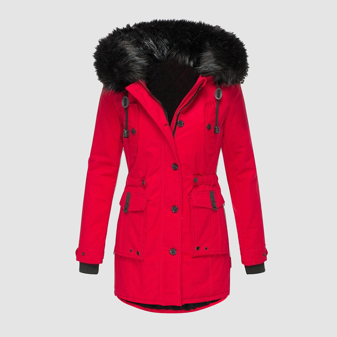 Olvoria - Waterproof Winter Jacket with Hood for Women
