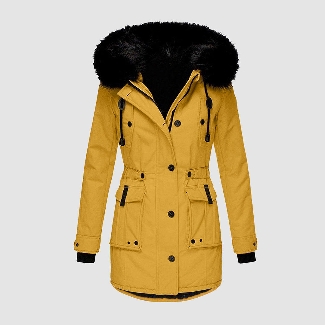 Olvoria - Waterproof Winter Jacket with Hood for Women