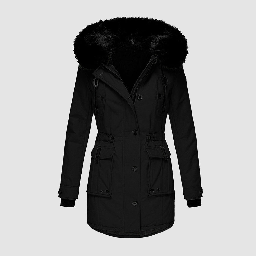 Olvoria - Waterproof Winter Jacket with Hood for Women