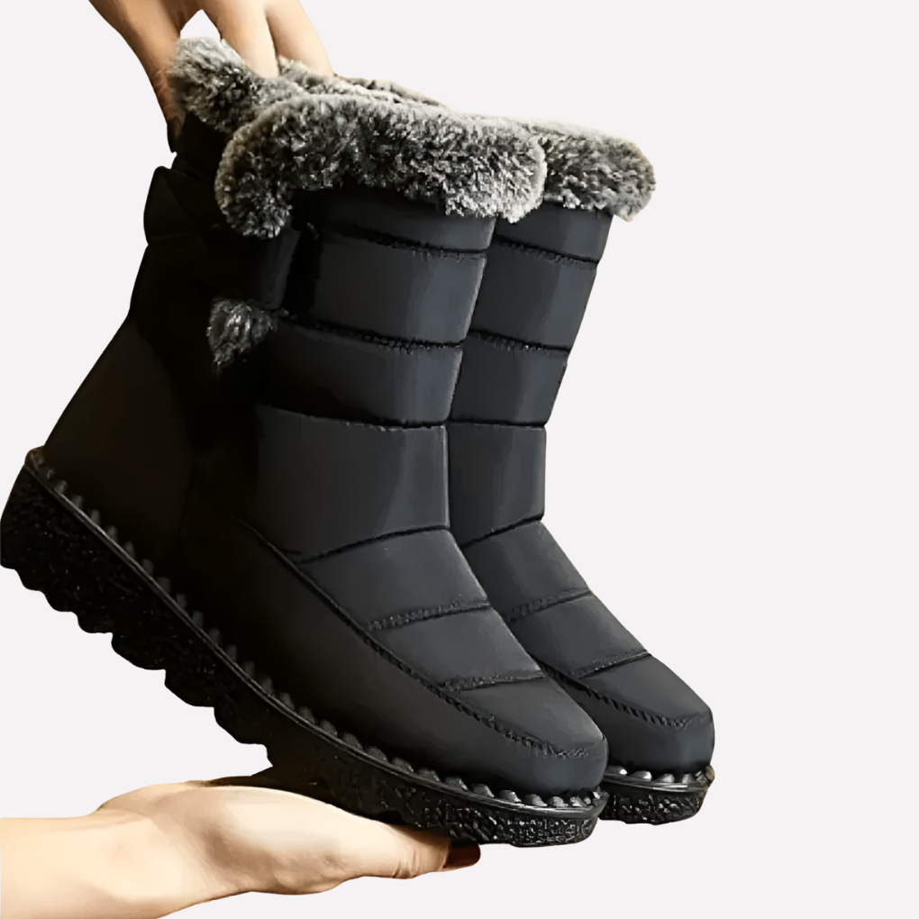 Olvoria | Waterproof Winter Snow Boots with Fur Collar