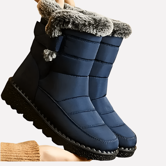 Olvoria | Waterproof Winter Snow Boots with Fur Collar