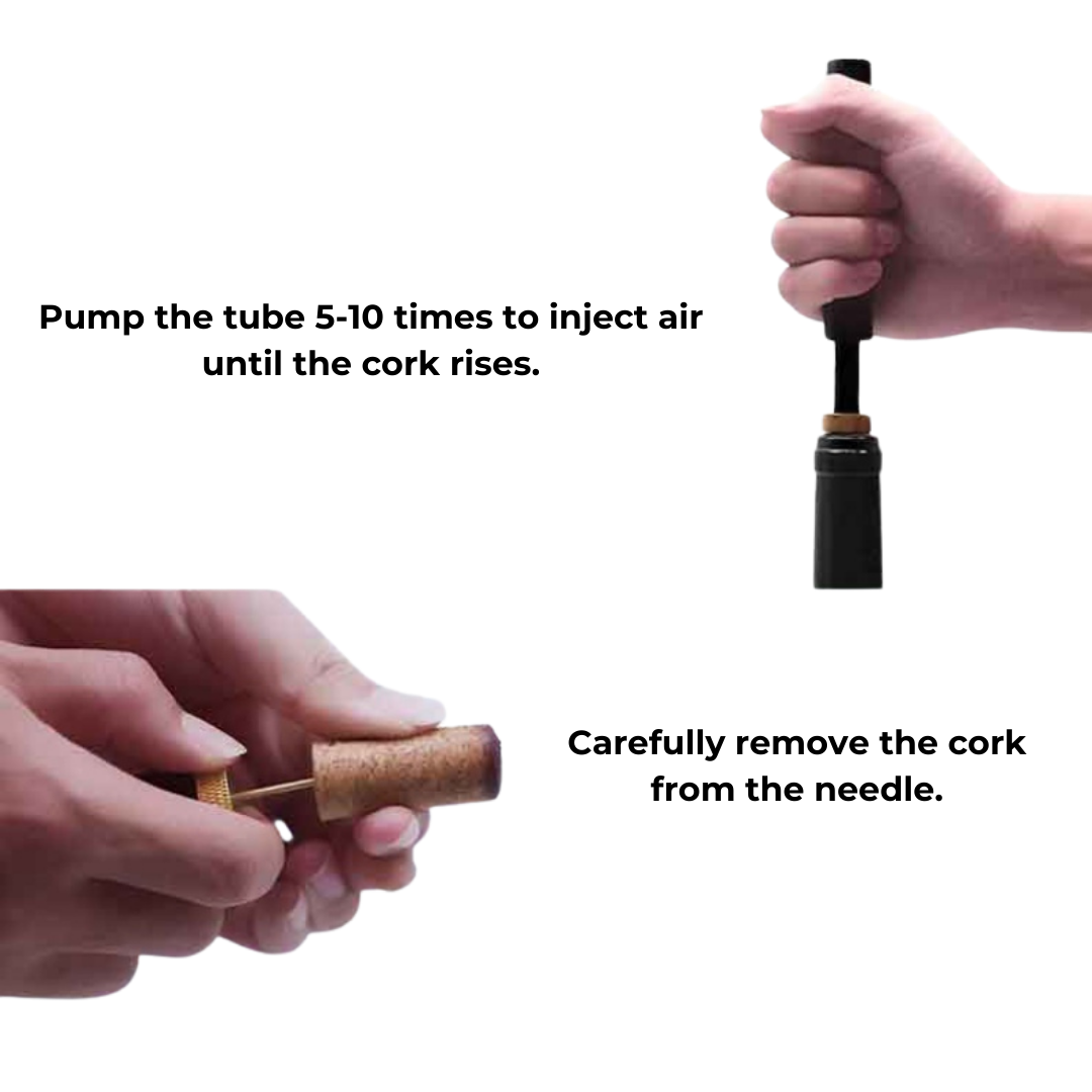 Olvoria | WineLuxe Air Pressure Wine Opener – Stainless Steel & Ergonomic Design