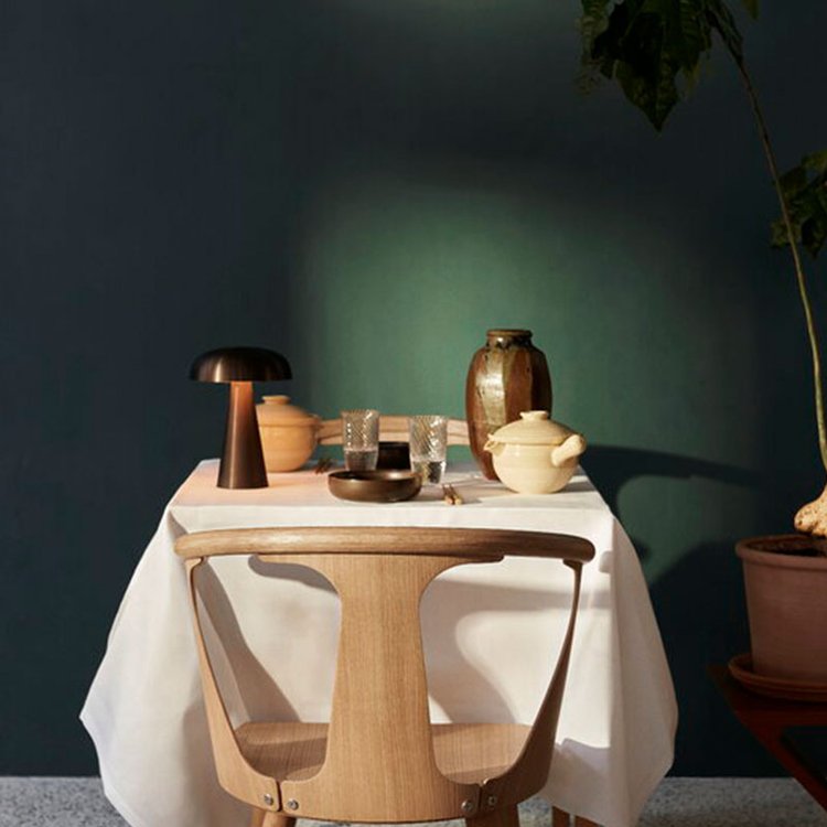 Olvoria | Wireless Table Lamp | Rechargeable Mushroom Design