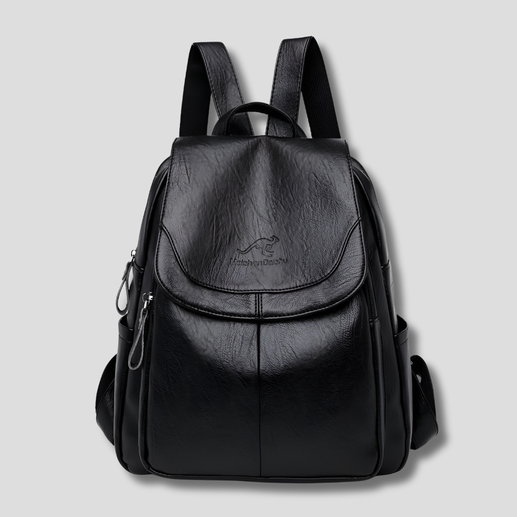 Olvoria | Women's Anti-Theft Backpack with Embossed Detail