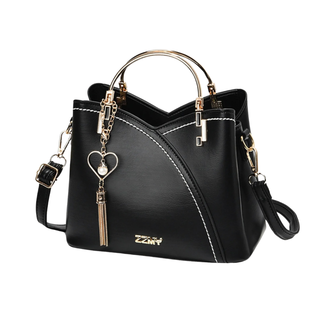 Olvoria | Women's Bucket Handbag - Colorblock Satchel
