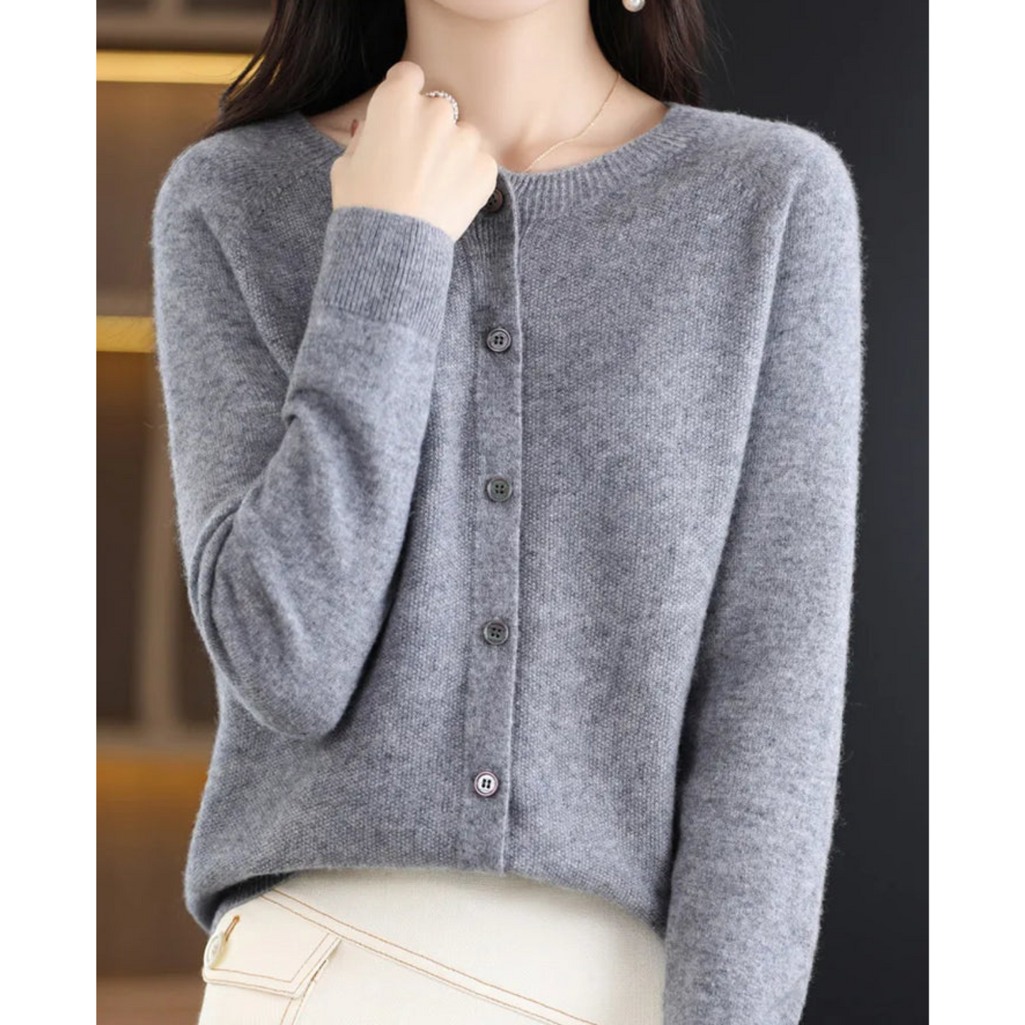 Olvoria | Women's Button-Up Cardigan Sweater