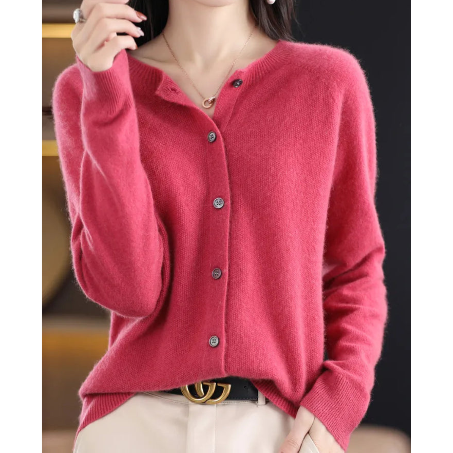 Olvoria | Women's Button-Up Cardigan Sweater