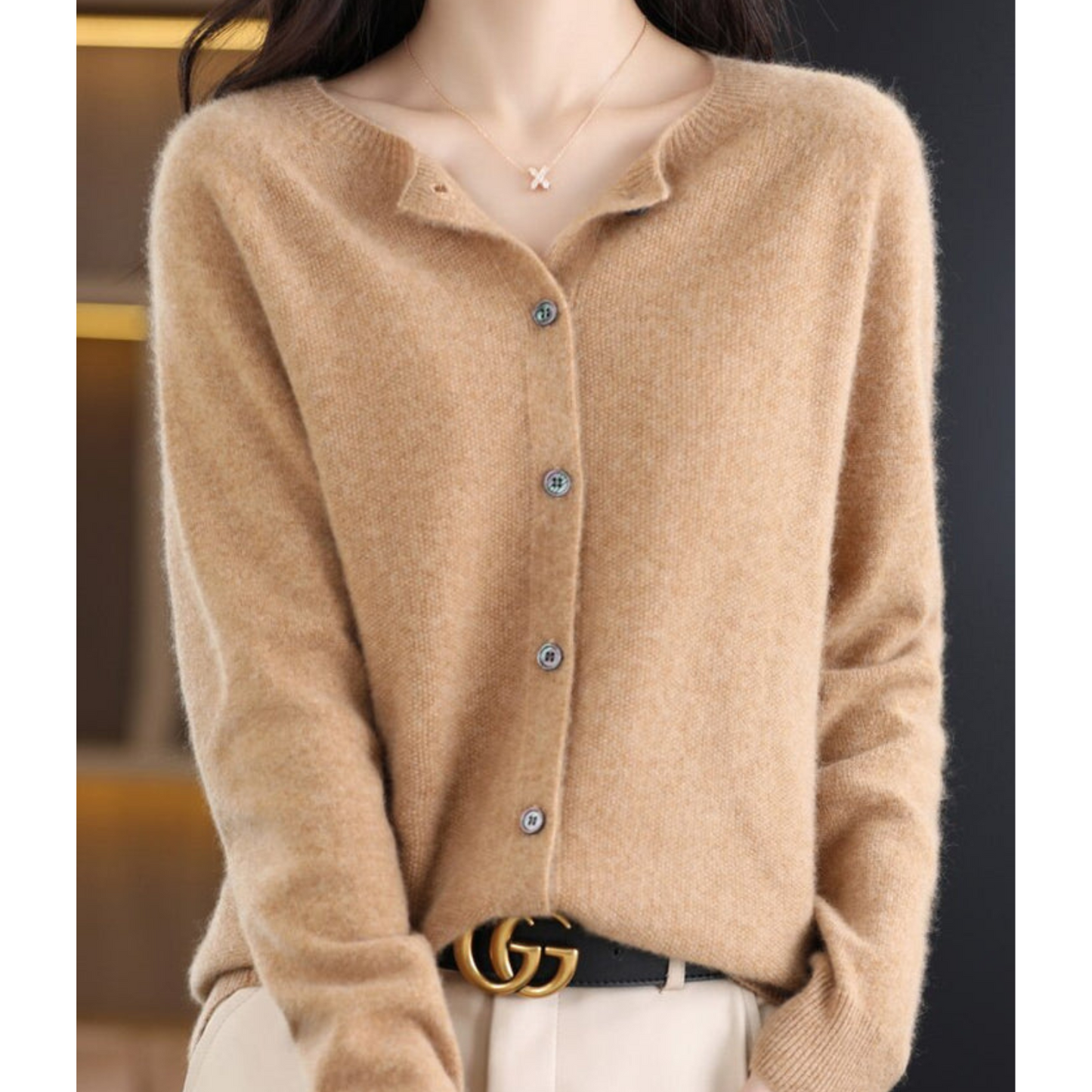 Olvoria | Women's Button-Up Cardigan Sweater