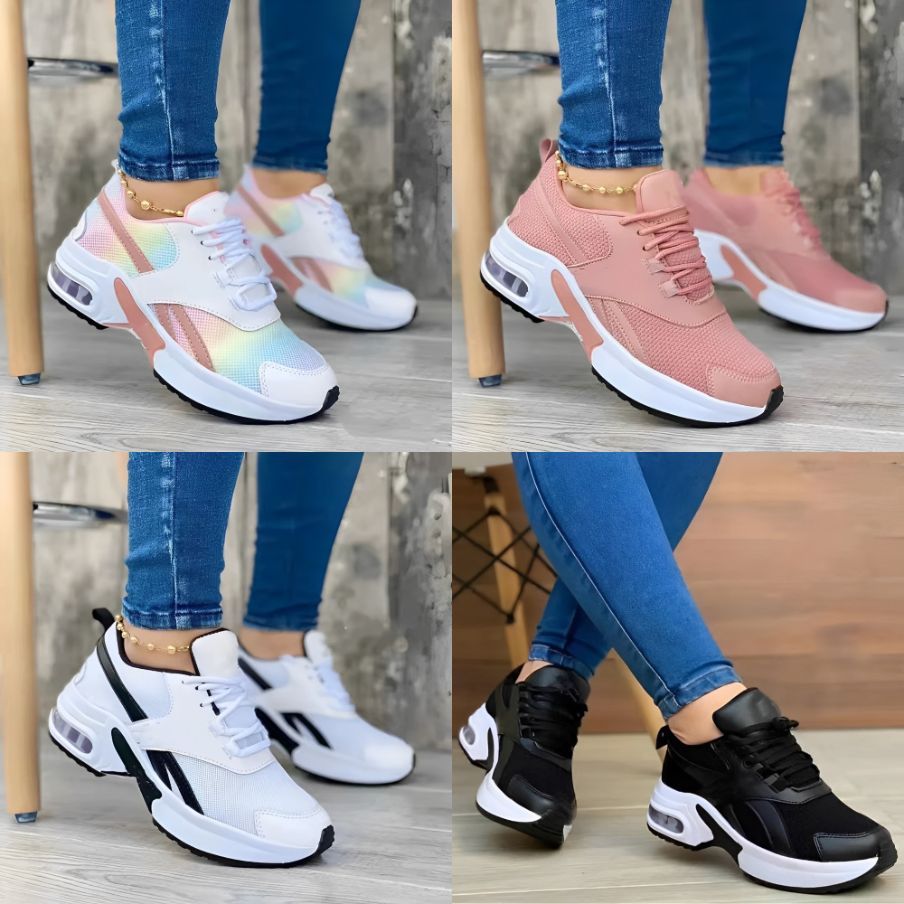 Olvoria | Women's Chunky Sole Sneakers with Air Cushion