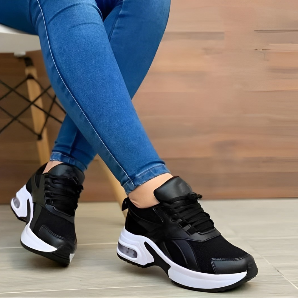 Olvoria | Women's Chunky Sole Sneakers with Air Cushion