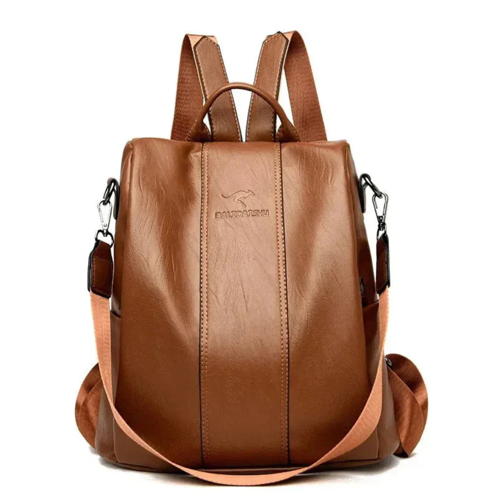 Olvoria | Women's Convertible Anti-Theft Backpack with Hidden Pockets