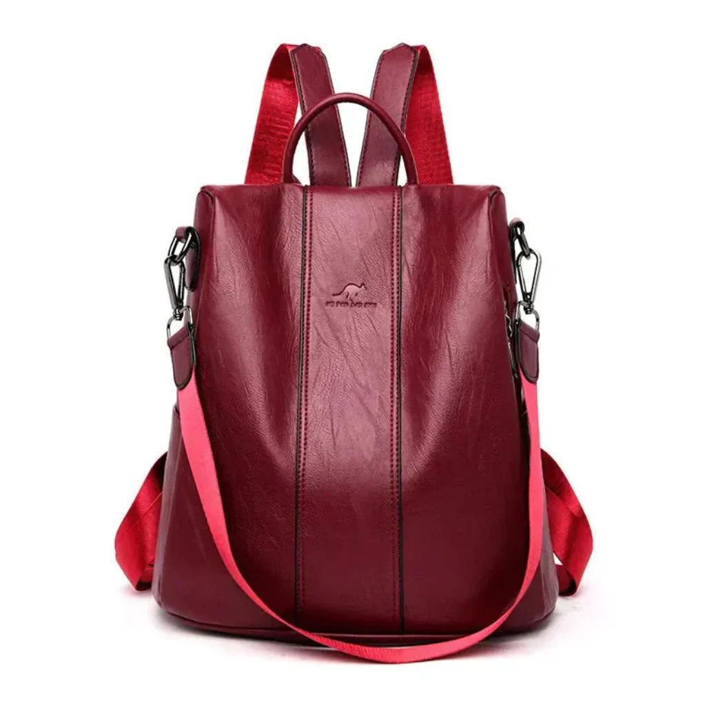Olvoria | Women's Convertible Anti-Theft Backpack with Hidden Pockets