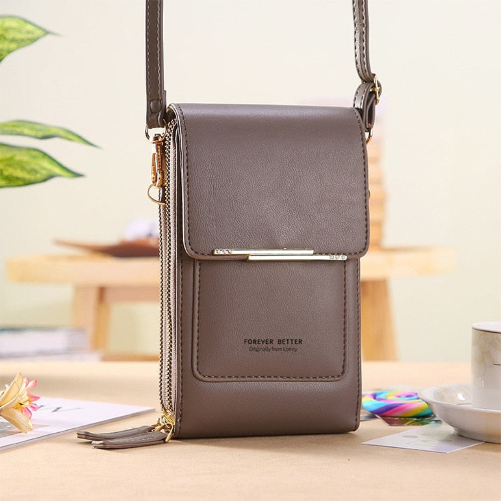 Olvoria | Women's Crossbody Phone Bag with Touchscreen Back