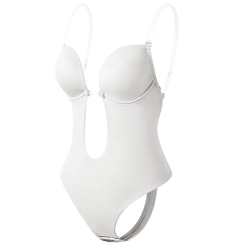 Olvoria | Women's Deep V Backless Bodysuit