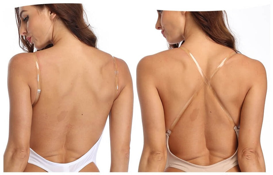 Olvoria | Women's Deep V Backless Bodysuit Shaper