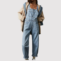 Olvoria | Salopette en jean pour femmes, coupe décontractée