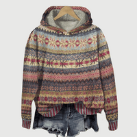 Olvoria | Sweat à capuche Fair Isle pour femme