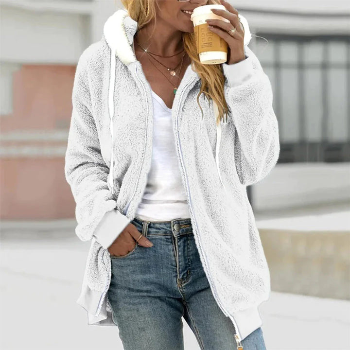 Olvoria | Women's Fleece Zip-Up Hoodie Jacket