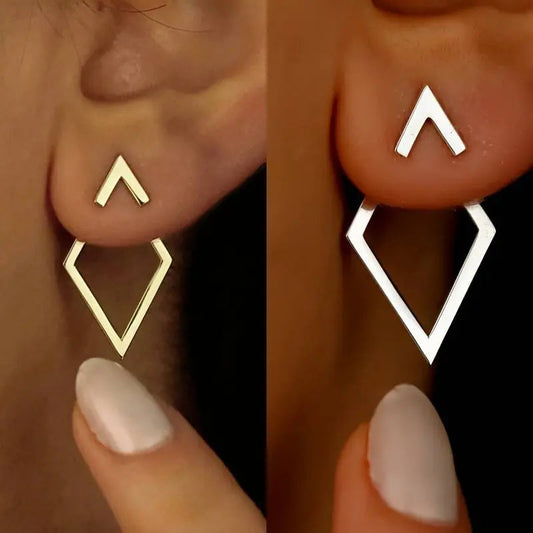 Olvoria | Women's Geometric Diamond Ear Jackets