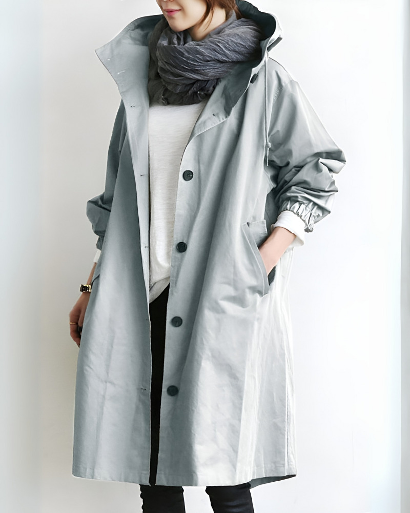 Olvoria | Women's Hooded Trench Coat