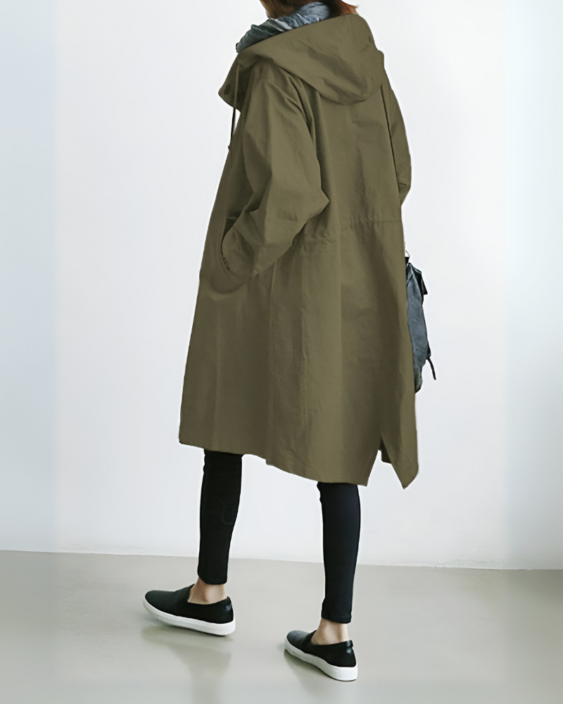 Olvoria | Women's Hooded Trench Coat