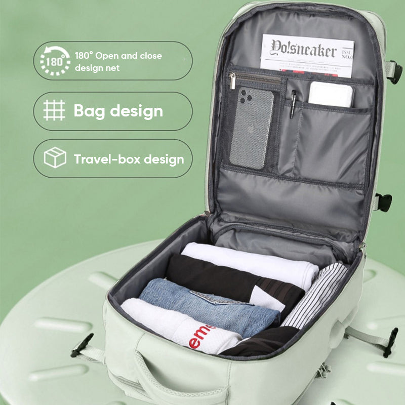 Olvoria | Women's Large Waterproof Travel Backpack