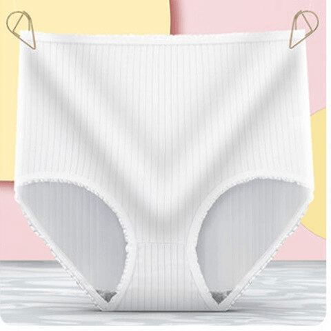 Olvoria | Women's Leakproof Period Panties High Waist Ribbed Briefs